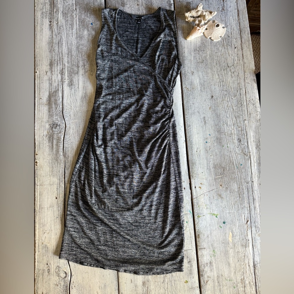 41 Hawthorn Gray Sleeveless faux Wrap Dress